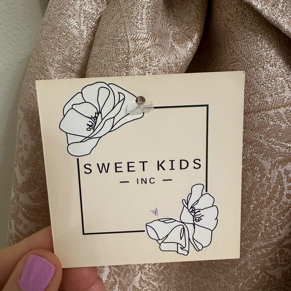 Sweet Kids Inc Jacquard Metallic Dress NWT - Picture 5 of 7